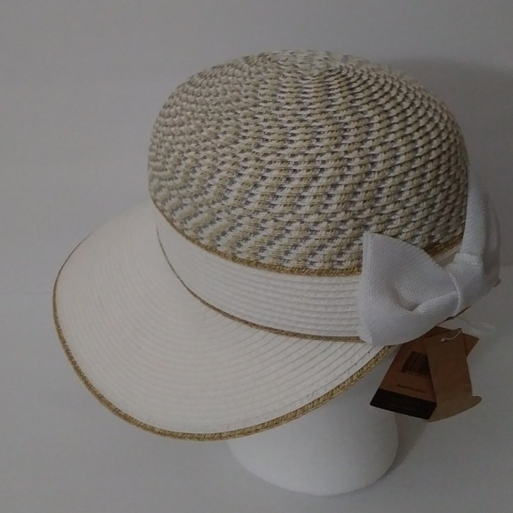Genuine C.C Brand Wide Brim Straw Floppy Hat - Picture 4 of 10
